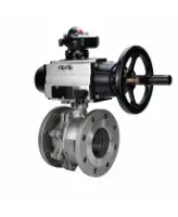 Кран шаровой DN.ru BV3232P(2pc)-FP-F-ISO-H WDVF Ду100 Ру16 полнопроходной, фланцевый, корпус - нержавеющая сталь 316, уплотнение - PTFE, с пневмоприводом PA-DA-105-1, пневмораспределителем 4M310-08 AC220V и БКВ APL-210N