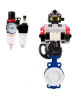 Затвор дисковый поворотный DN.ru WBV3434Pf-2W-Fb-R Ду250 Ру16 корпус - углеродистая сталь WCB, диск - углеродистая сталь WCB, футерованный PTFE, уплотнение - PTFE, с PA-DA-130, 4V320-08 AC220V, APL-510N EX, MON3-700-T38-ISO и AFC2000