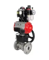 Кран шаровой DN.ru BV3131P(3pc)-FP-F-ISO-H Ду50 Ру40 фланцевый, полнопроходной, трехсоставной, корпус - нерж.сталь 304, уплотнение - PTFE, с пн/приводом PA-DA-065, пн/распред 4M310-08 AC220V, БКВ APL-510N-EX, руч.дублером MON1-250-T26-ISO и БПВ AFC2000