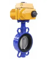 Затвор дисковый поворотный DN.ru WBV1432E-2W-Fb-H Ду125 Ру16, корпус - чугун GGG50, диск - нержавеющая сталь 316L, уплотнение - EPDM, с электроприводом DN.ru QT-N-010EM-A1-220VAC-У1 220В (4-20мА) HARK