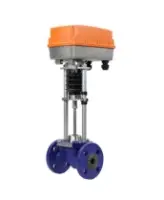 Клапан запорно-регулирующий двухходовой DN.ru 25ч945п VSR1-10P-LED-F Ду100 Ру16 с электроприводом TSL-2200-40-1-230-IP67