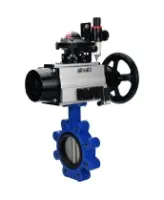Затвор дисковый поворотный DN.ru WBV1631N-2W-Fb-H Ду150 Ру16 LUG корпус - чугун QT450, диск - нержавеющая сталь 304, уплотнение - NBR, с пневмоприводом PA-DA-105-1, пневмораспределителем 4M310-08 DC24V, БКВ APL-210N и БПВ AFC2000