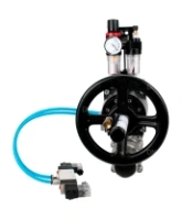 Кран шаровой DN.ru BV3232P(3pc)-FP-W-ISO-H LONG Ду80 Ру25, полнопроходной, трехсоставной, нержавеющая сталь 316, уплотнение - PTFE, под приварку, с пневмоприводом PA-DA-105-1, с пневмораспределителем 4V320-08 AC220V, БПВ AFC2000