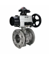 Кран шаровой DN.ru BV3232P(2pc)-FP-F-ISO-H WDVF Ду100 Ру16 полнопроходной, фланцевый, корпус - нержавеющая сталь 316, уплотнение - PTFE, с пневмоприводом PA-DA-105-1, пневмораспределителем 4M310-08 AC220V и БКВ APL-210N