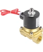 Клапан электромагнитный DN.ru VS100-ET-NC-220VAC 3/4″ Ду20 Ру10, соленоидный двухходовой, корпус - латунь, уплотнение - EPDM, резьбовой, нормально-закрытый, прямого действия, катушка - 220В