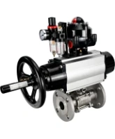 Кран шаровой DN.ru BV3232P(3pc)-FP-F-ISO-H Ду100 Ру25 фланцевый корпус - нержавеющая сталь 316, полнопроходной, уплотнение - PTFE, с пневмоприводом PA-DA-105-1, пневмораспределителем 4M310-08 AC220V, БКВ APL-510N Ex, БПВ AFC2000