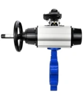 Затвор дисковый поворотный DN.ru WBV1631N-2W-Fb-H Ду150 Ру16 LUG корпус - чугун QT450, диск - нержавеющая сталь 304, уплотнение - NBR, с пневмоприводом PA-DA-105-1, пневмораспределителем 4M310-08 AC220V и БКВ APL-210N
