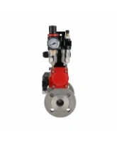 Кран шаровой DN.ru BV3232P(2pc)-FP-F-ISO-H Ду80 Ру16 полнопроходной двухходовой, нержавеющая сталь 316, фланцевый, уплотнение - PTFE, с пневмоприводом PA-SA-130, пневмораспределителем 4M310-08 DC24V, БКВ APL-210N и БПВ AFC2000
