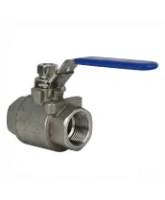 Кран шаровой DN.ru BV3232P(2pc)-FP-T-H Ду25 Ру140 полнопроходной двухходовой, нержавеющая сталь 316, внутренняя резьба, уплотнение - PTFE, ручка-рычаг