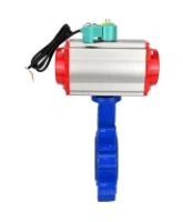 Затвор дисковый поворотный DN.ru WBV1616E-2W-Fb-H Ду125 Ру16 LUG корпус - чугун QT450, диск - чугун QT450, уплотнение - EPDM, с пневмоприводом PA-DA-105 и магнитным переключателем ALS200D