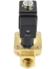 Клапан электромагнитный DN.ru VS400-ET-NC-24VDC 3/8″ Ду10 Ру16, соленоидный двухходовой, корпус - латунь, уплотнение - EPDM, резьбовой, нормально-закрытый, пилотный, катушка - 24В