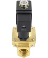Клапан электромагнитный DN.ru VS400-NT-NC-24VDC 1/2″ Ду15 Ру16, соленоидный двухходовой, корпус - латунь, уплотнение - NBR, резьбовой, нормально-закрытый, пилотный, катушка - 24В