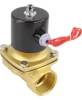 Клапан электромагнитный DN.ru VS100-NT-NC-24VDC 1 1/2″ Ду40 Ру10, соленоидный двухходовой, корпус - латунь, уплотнение - NBR, резьбовой, нормально-закрытый, прямого действия, катушка - 24В