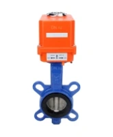 Затвор дисковый поворотный DN.ru WBV1432E-2W-Fb-H Ду40 Ру16, корпус - чугун GGG50, диск - нержавеющая сталь 316L, уплотнение - EPDM, с электроприводом DN.ru QT-N-003EM-O1-220VAC-У1 MINI 220В