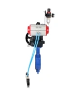 Затвор дисковый поворотный DN.ru WBV1413E-2W-Fb-H Ду150 Ру16, корпус - чугун GGG50, диск - чугун GGG40, EPDM, с пневмоприводом PA-DA-105 двойного действия, с пневмораспределителем 4V320-08 AC220V, с ручным дублером MON3-700-T38-ISO, с БПВ AFC2000