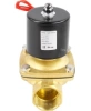 Клапан электромагнитный DN.ru VS100-ET-NC-24VAC 1 1/4″ Ду32 Ру10 прямого действия двухходовой, корпус - латунь, присоединение - внутренняя резьба, уплотнение - EPDM, нормально-закрытый, катушка - 24 В AC