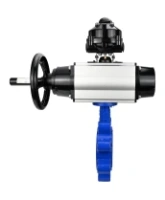 Затвор дисковый поворотный DN.ru WBV1631N-2W-Fb-H Ду150 Ру16 LUG корпус - чугун QT450, диск - нержавеющая сталь 304, уплотнение - NBR, с пневмоприводом PA-DA-105-1, пневмораспределителем 4M310-08 DC24V и БКВ APL-510N EX