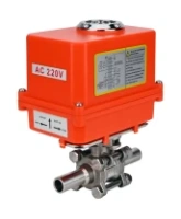 Кран шаровой DN.ru BV3131P(3pc)-FP-W-ISO-H LONG Ду10 Ру63 полнопроходной, корпус - нержавеющая сталь 304, уплотнение - PTFE, под приварку, с 1/4-оборотным электроприводом DN.ru QT-N-003EM-O1-220VAC-У1 MINI 220В