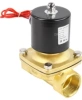 Клапан электромагнитный DN.ru VS100-ET-NC-220VAC 1 1/4″ Ду32 Ру10, соленоидный двухходовой, корпус - латунь, уплотнение - EPDM, резьбовой, нормально-закрытый, прямого действия, катушка - 220В