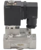 Клапан электромагнитный DN.ru VS431-ET-NC-24VDC 3/8″ Ду10 Ру16, соленоидный двухходовой, корпус - нержавеющая сталь 304, уплотнение - EPDM, резьбовой, нормально-закрытый, пилотный, катушка - 24В