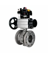 Кран шаровой DN.ru BV3232P(2pc)-FP-F-ISO-H Ду100 Ру16 полнопроходной фланцевый, корпус - нержавеющая сталь SS316, уплотнение - PTFE, с пневмоприводом PA-DA-105-1, пневмораспределителем 4M320-08 AC220V, БКВ APL-410N EX и БПВ AFC2000