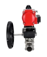 Кран шаровой DN.ru BV3232P(3pc)-FP-W-ISO-H LONG Ду80 Ру25 полнопроходной, корпус - нержавеющая сталь 316, уплотнение - PTFE, под приварку, с пневмоприводом PA-DA-083, пневмораспределителем 4M310-08 AC220V и ручным дублером MON2-450-T28-ISO