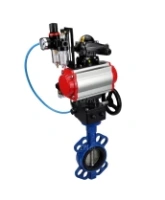 Затвор дисковый поворотный DN.ru WBV1132N-2W-Fb-H Ду125 Ру16, корпус - чугун GG25, диск - нержавеющая сталь 316L, NBR, с пневмоприводом PA-DA-105, пневмораспределителем 4M310-08 AC220V, БКВ APL-210N, ручным дублером MON3-700-T38-ISO, БПВ AFC2000
