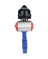 Затвор дисковый поворотный DN.ru WBV1631N-2W-Fb-H Ду150 Ру16 LUG корпус - чугун QT450, диск - нержавеющая сталь 304, уплотнение - NBR, с пневмоприводом DN.ru PA-SA-160, пневмораспределителем 4M310-08 AC220V и БКВ APL-510N EX