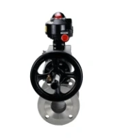 Кран шаровой DN.ru BV3232P(2pc)-FP-F-ISO-H Ду100 Ру16 полнопроходной фланцевый, корпус - нержавеющая сталь 316, уплотнение - PTFE, с пневмоприводом DN.ru PA-DA-105-1 и БКВ APL-510N EX