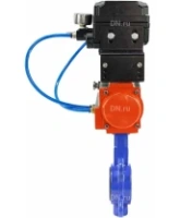 Затвор дисковый поворотный DN.ru WBV1132N-2W-Fb-H Ду125 Ру16, корпус - чугун GG25, диск - нержавеющая сталь 316L, уплотнение - NBR, с пневмоприводом DN.ru PA-SA-140 и с электропневматическим поворотным позиционером YT-1000RSN с обратной связью
