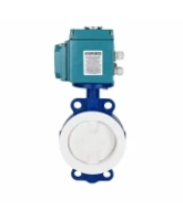 Затвор дисковый поворотный DN.ru WBV3434Pf-2W-Fb-R Ду250 Ру16, корпус - углеродистая сталь WCB, диск - углеродистая сталь WCB, футерованный PTFE, уплотнение - PTFE, с электроприводом QT-N-030EM-О1-220VAC-У1 HARK