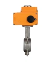 Затвор дисковый поворотный DN.ru WBV3131V-2W-Fb-H Ду125 Ру16 межфланцевый, корпус - нержавеющая сталь 304, диск - нержавеющая сталь 304, уплотнение - VITON, с электроприводом QT-N-015EM-O1-220VAC-У1 220В HARK