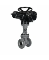 Задвижка клиновая 30с941нж DN.ru GVWR2121M-2W-F-ОСТ Ду100 Ру16 GAIR фланцевая, корпус - сталь 25Л, материал клина - сталь 25Л, уплотнение - металл, с ОСТ-фланцем, с электроприводом DN.ru MT-N-010M-O2-220VAC-У1 пятикулачковым