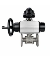 Кран шаровой DN.ru BV3131P(3pc)-FP-F-ISO-H Ду100 Ру16 полнопроходной, фланцевый, корпус - нержавеющая сталь 304, PTFE, 22х22, WDVF, с пневмоприводом PA-DA-105-1, пневмораспределителем 4M320-08 AC220V и БКВ APL-510N EX