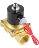 Клапан электромагнитный DN.ru VS100-ET-NC-220VAC 1″ Ду25 Ру10, соленоидный двухходовой, корпус - латунь, уплотнение - EPDM, резьбовой, нормально-закрытый, прямого действия, катушка - 220В