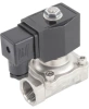 Клапан электромагнитный DN.ru VS231-VT-NC-24VDC 3/4″ Ду20 Ру7, соленоидный двухходовой, корпус - нержавеющая сталь 304, уплотнение - Viton, резьбовой, нормально-закрытый, прямого действия, катушка - 24В