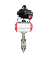 Затвор дисковый поворотный DN.ru WBV3131N-2W-Fb-H Ду150 Ру16, корпус - нержавеющая сталь 304, диск - нержавеющая сталь 304, уплотнение - NBR, с пневмоприводом DN.ru PA-DA-105 и БКВ DN.ru APL-410N EX