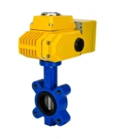 Затвор дисковый поворотный DN.ru WBV1631N-2W-Fb-H Ду125 Ру16 LUG корпус - чугун QT450, диск - нержавеющая сталь 304, уплотнение - NBR, межфланцевый, с электроприводом DN.ru QT-N-015EM-A1-220VAC-У1 DAR