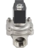 Клапан электромагнитный DN.ru VS231-ET-NC-220VAC 1″ Ду25 Ру10, соленоидный двухходовой, корпус - нержавеющая сталь 304, уплотнение - EPDM, резьбовой, нормально-закрытый, прямого действия, катушка - 220В