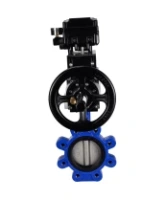 Затвор дисковый поворотный DN.ru WBV1631N-2W-Fb-H Ду150 Ру16 LUG корпус - чугун QT450, диск - нержавеющая сталь 304, уплотнение - NBR, с пневмоприводом PA-DA-105-1 и позиционером YT-1000RSN без обратной связи
