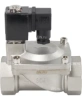 Клапан электромагнитный DN.ru VS431-NT-NC-24VDC 1 1/2″ Ду40 Ру16, соленоидный двухходовой, корпус - нержавеющая сталь 304, уплотнение - NBR, резьбовой, нормально-закрытый, пилотный, катушка - 24В