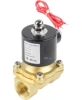 Клапан электромагнитный DN.ru VS100-NT-NC-24VAC 3/4″ Ду20 Ру10 прямого действия двухходовой, корпус - латунь, присоединение - внутренняя резьба, уплотнение - NBR, нормально-закрытый, катушка - 24 В AC