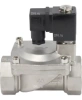 Клапан электромагнитный DN.ru VS431-NT-NC-24VDC 1 1/2″ Ду40 Ру16, соленоидный двухходовой, корпус - нержавеющая сталь 304, уплотнение - NBR, резьбовой, нормально-закрытый, пилотный, катушка - 24В