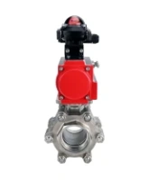 Кран шаровой DN.ru BV3232P(3pc)-FP-SW-ISO-H Ду65 Ру63 полнопроходной, корпус - нержавеющая сталь SS316, под приварку, с пневмоприводом PA-SA-130, БКВ APL-210N
