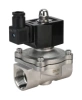 Клапан электромагнитный DN.ru VS331-VT-NO-24VDC 3/8″ Ду10 Ру10, соленоидный двухходовой, корпус - нержавеющая сталь 304, уплотнение - Viton, резьбовой, нормально-открытый, прямого действия, катушка - 24В
