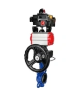 Затвор дисковый поворотный DN.ru WBV1432E-2W-Fb-H Ду150 Ру16, корпус - чугун GGG50, диск - нержавеющая сталь 316L, уплотнение - EPDM, с пневмоприводом PA-DA-105, пневмораспределителем 4M310-08 AC220V, БКВ APL-410N EX, ручным дублером MON3-700-T38-ISO