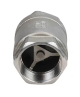 Клапан обратный DN.ru VCS3232P-T 2 1/2″ Ду65 Ру40 резьбовой, пружинный, корпус - нержавеющая сталь 316, диск - нержавеющая сталь 316, уплотнение - металл