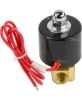 Клапан электромагнитный DN.ru VS100-ET-NC-24VDC 1/4″ Ду8 Ру10, соленоидный двухходовой, корпус - латунь, уплотнение - EPDM, резьбовой, нормально-закрытый, прямого действия, катушка - 24В