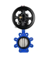 Затвор дисковый поворотный DN.ru WBV1631N-2W-Fb-H Ду150 Ру16 LUG корпус - чугун QT450, диск - нержавеющая сталь 304, уплотнение - NBR, с пневмоприводом PA-DA-105-1, пневмораспределителем 4M310-08 AC220V и БКВ APL-210N