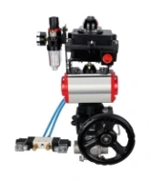 Кран шаровой DN.ru BV3232P(3pc)-FP-W-ISO-H WDVF Ду40 Ру40 полнопроходной, трехсоставной, нерж. сталь 316, PTFE, под приварку, с пн.приводом PA-DA-065, пн.распределителем 4V320-08 AC220V, БКВ APL-410N EX, руч. дублером MON1-250-T26-ISO, БПВ AFC2000